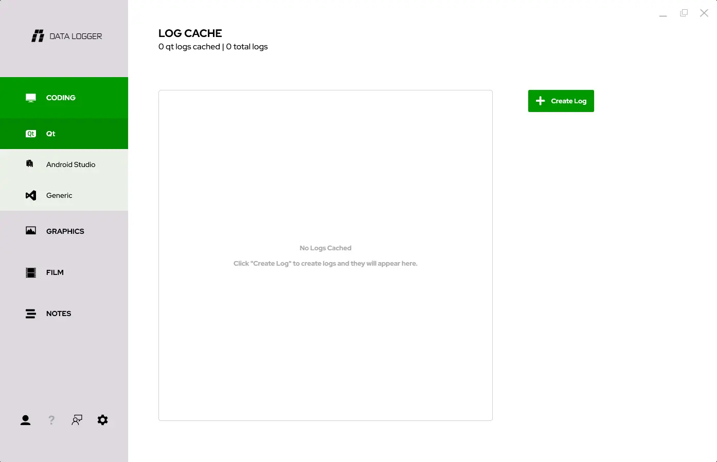Data Logger application preview